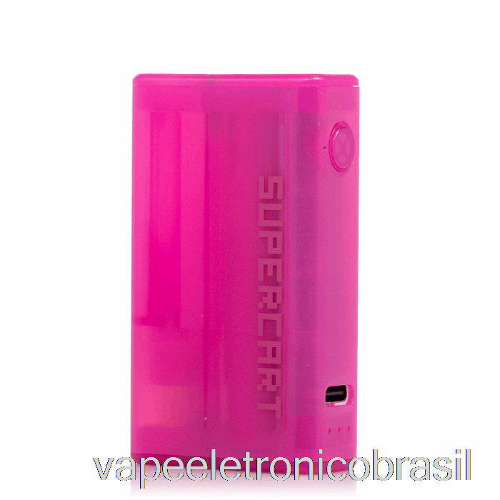 Vape Recarregável Supercart Superbox 510 Bateria Hiper Rosa
